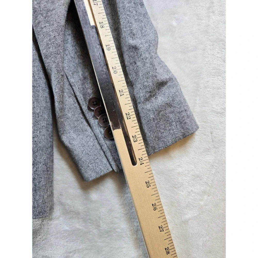 Banana Republic Blazer Mens 40R Grey 100% Cotton Italian Fabric Tailored Fit